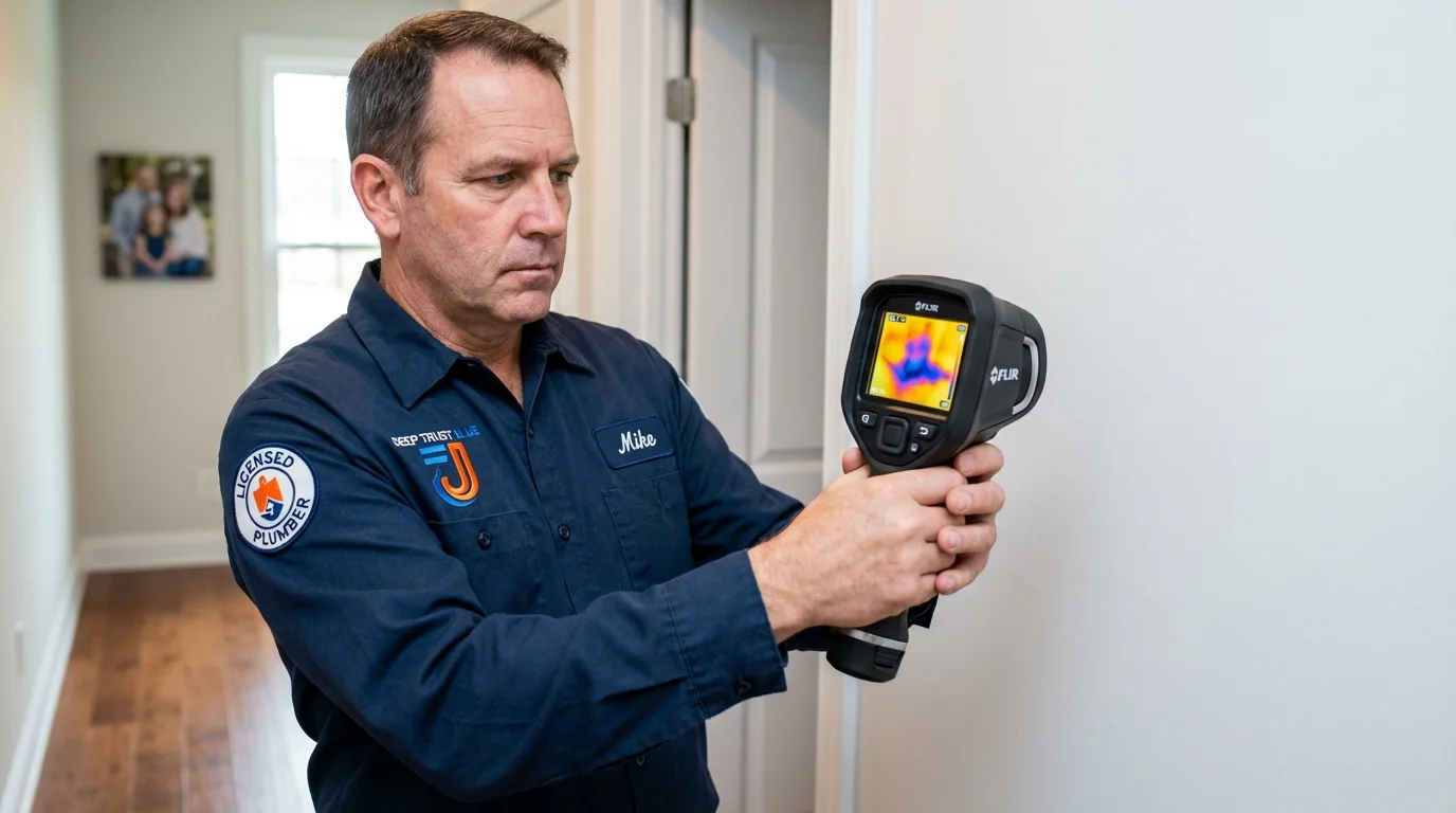 Thermal imaging leak detection by Johns Plumbing LLC in Ocean Springs